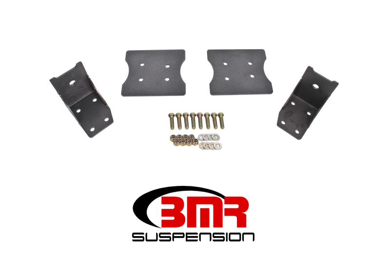 Ford Mustang Torque Box Reinforcement Plates - Lower - BMR Suspension - Black Hammertone - `79-`04 Ford Mustang Torque Box Reinforcement Plates - Lower - BMR Suspension - Black Hammertone - `79-`04